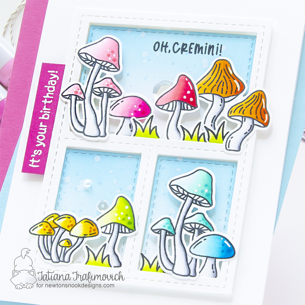 It's Your Birthday! handmade card by Tatiana Trafimovich #tatianagraphicdesign #tatianacraftandart - Fabulous Fungus Stamp Set by Newton's Nook Designs #newtonsnook
